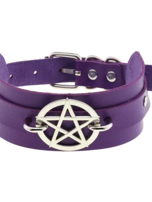 Gothic Spike Choker – Punk Studded Leather Collar
