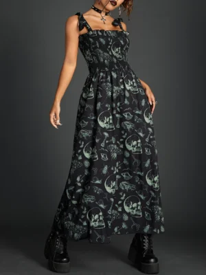 Gothic Fairy Grunge Skull Dress