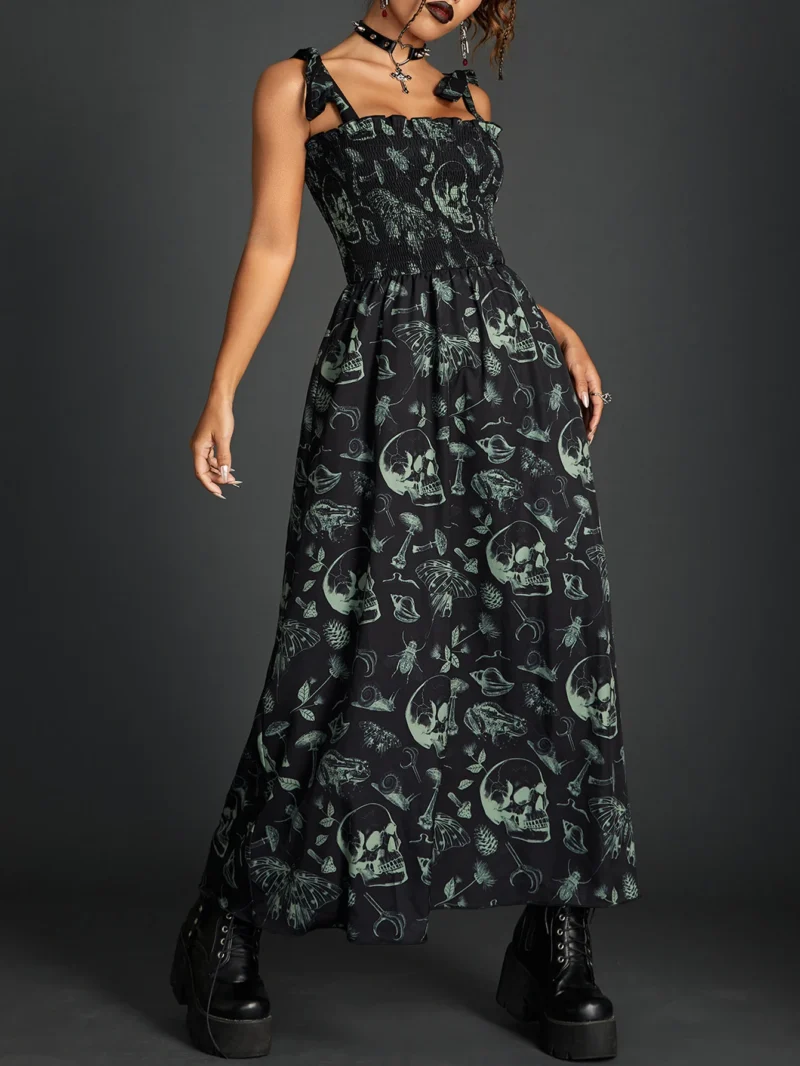 Gothic Fairy Grunge Skull Dress - Image 2