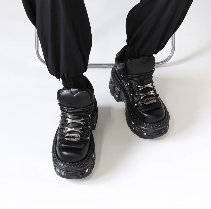 Gothic Punk Platform Boots - Image 5