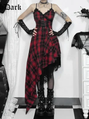 Gothic Lattice Strap Dress