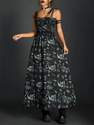 Gothic Fairy Grunge Skull Dress