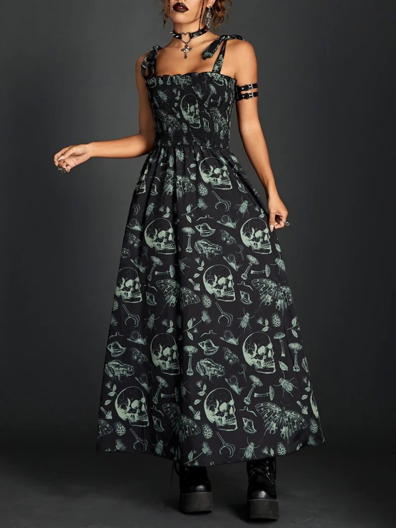 Gothic Fairy Grunge Skull Dress
