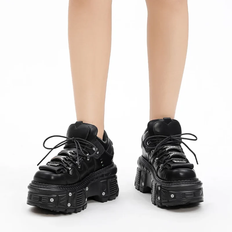 Gothic Punk Platform Boots - Image 2