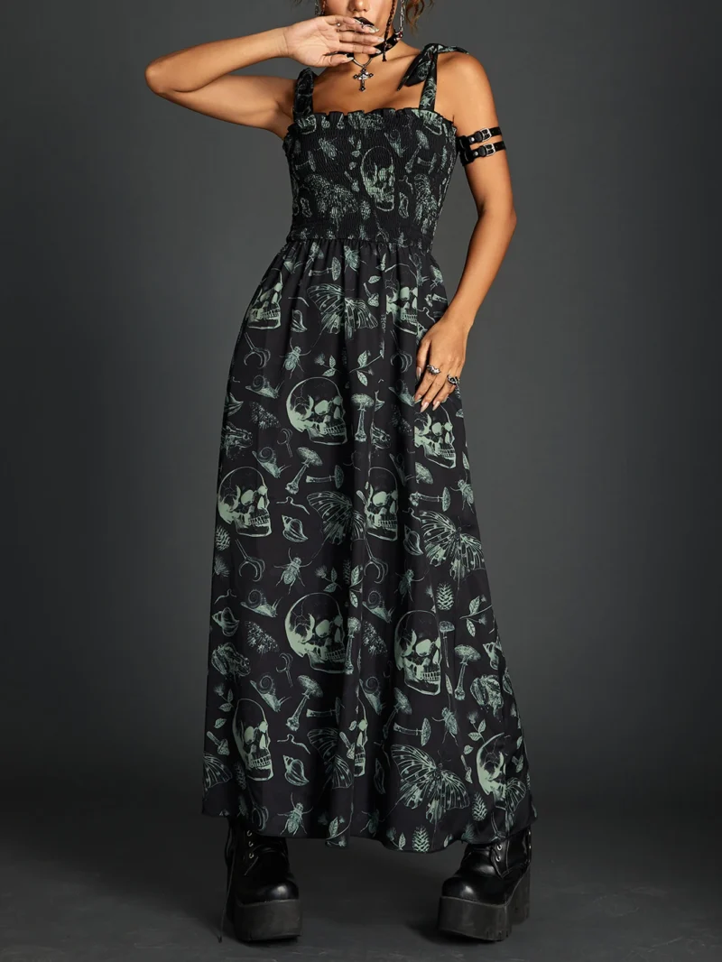 Gothic Fairy Grunge Skull Dress - Image 5