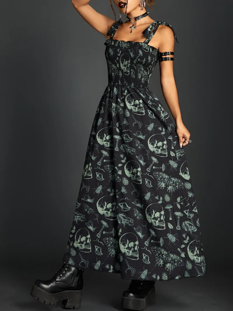 Gothic Fairy Grunge Skull Dress - Image 4